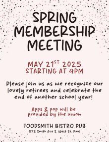 Spring Membership Meeting