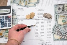 calculator, money, reports